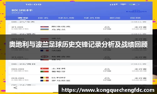 奥地利与波兰足球历史交锋记录分析及战绩回顾